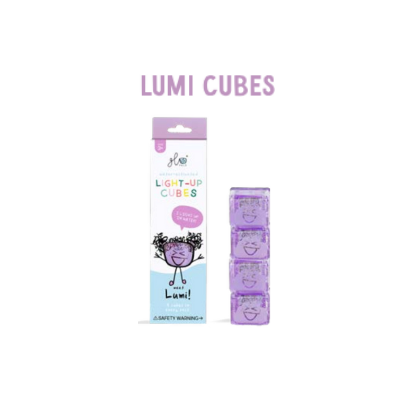 GLO PALS LUMI 4 CUBOS MORADA