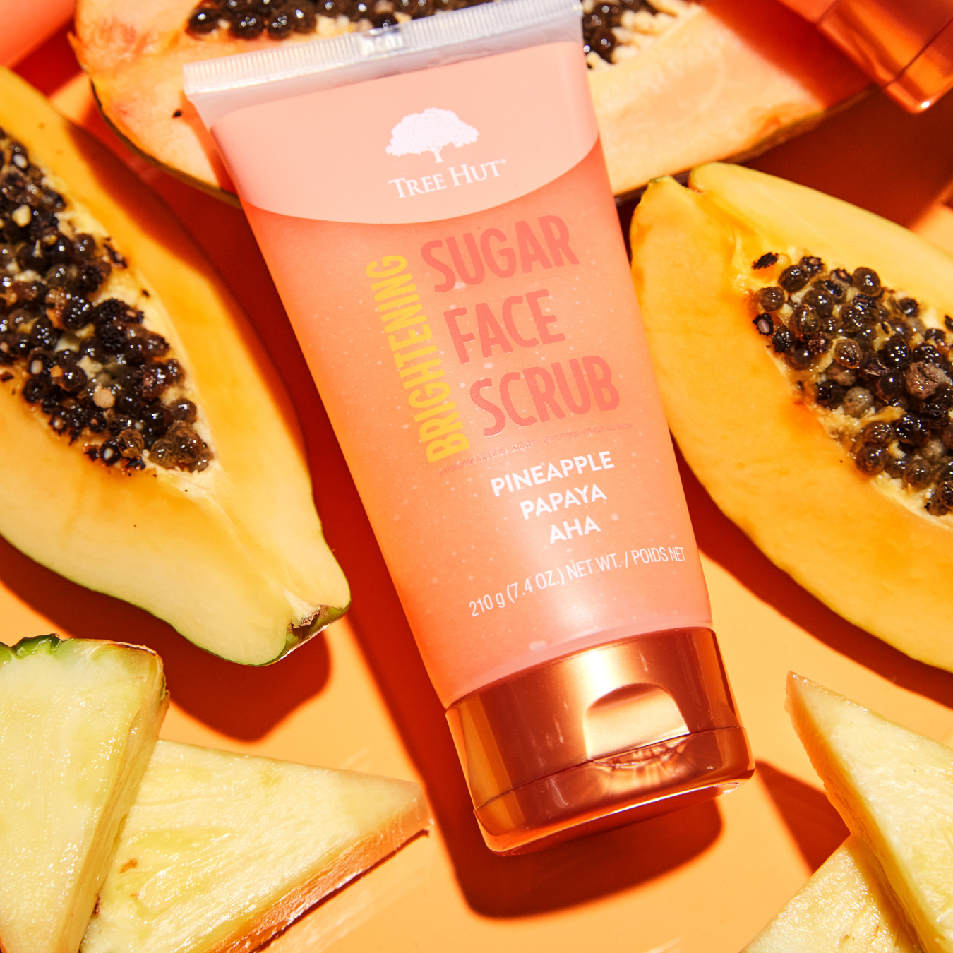 EXFOLIANTE FACIAL ILUMINADOR DE PIÑA Y PAPAYA