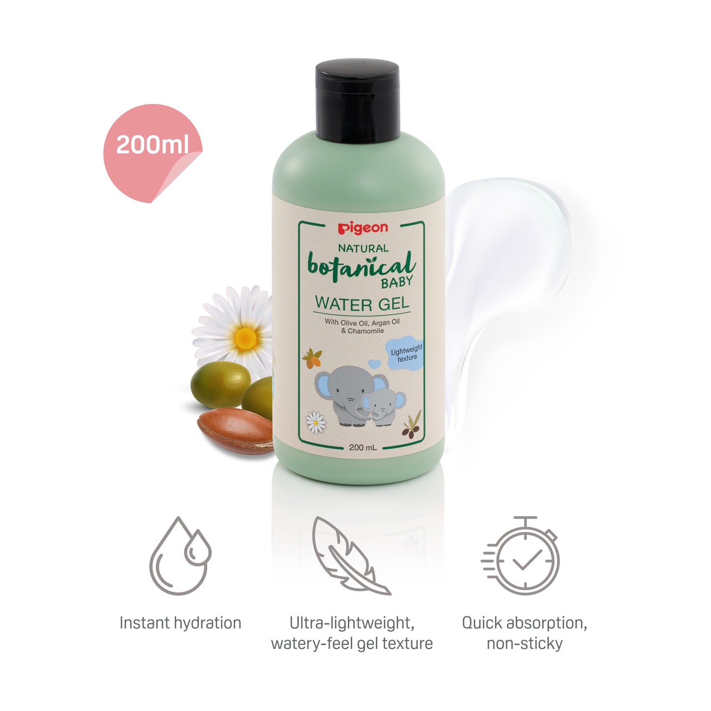 Natural Botanical Baby Water Gel Lotion 200ml