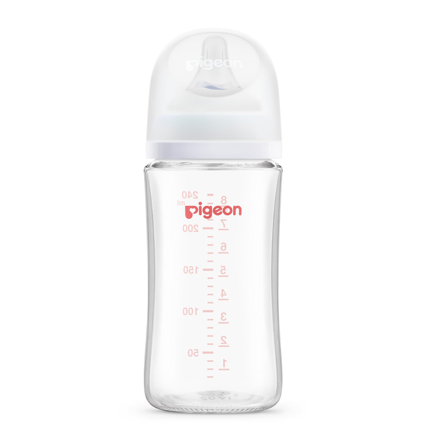 Biberón Pigeon SofTouch™ III Boca Ancha de Vidrio