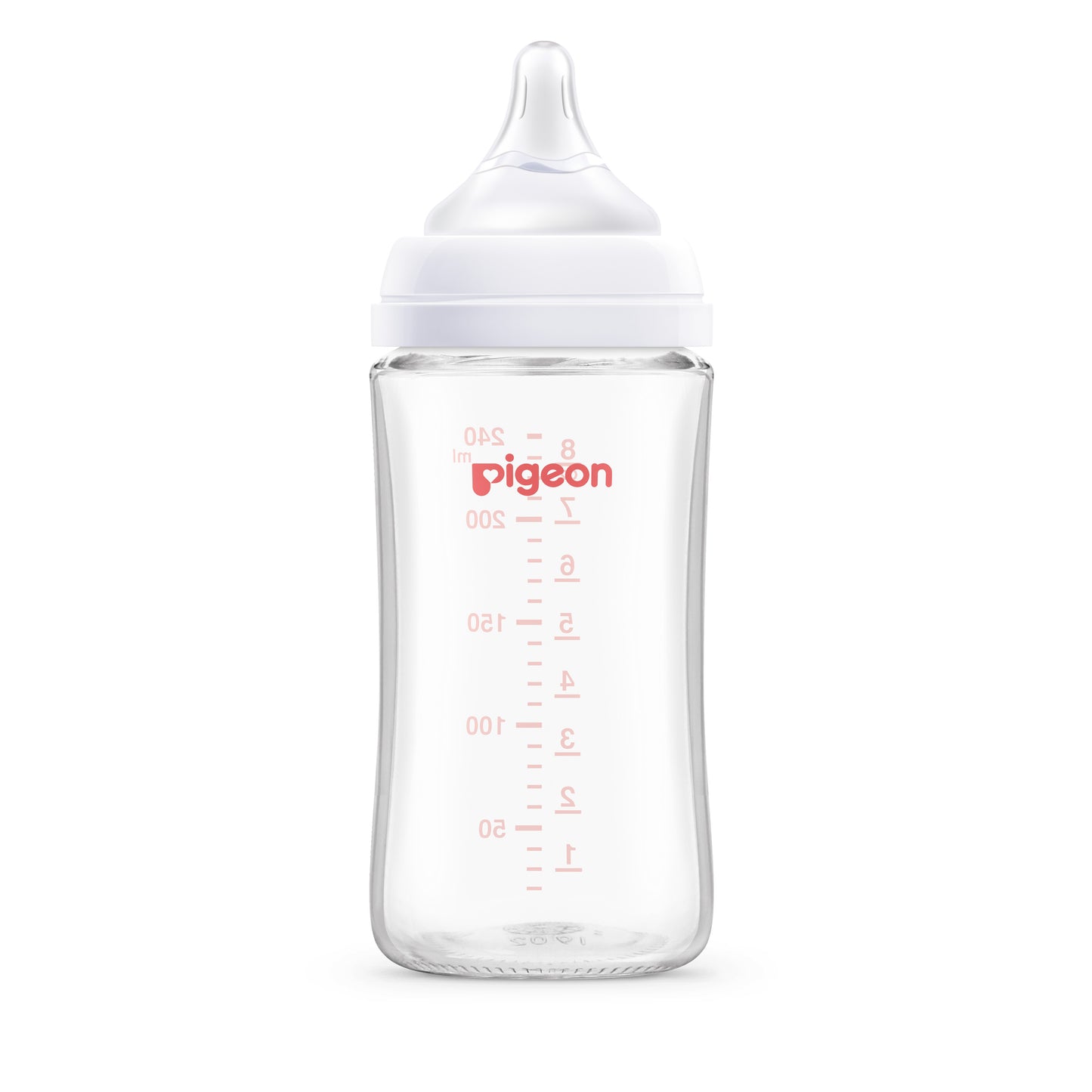 Biberón Pigeon SofTouch™ III Boca Ancha de Vidrio