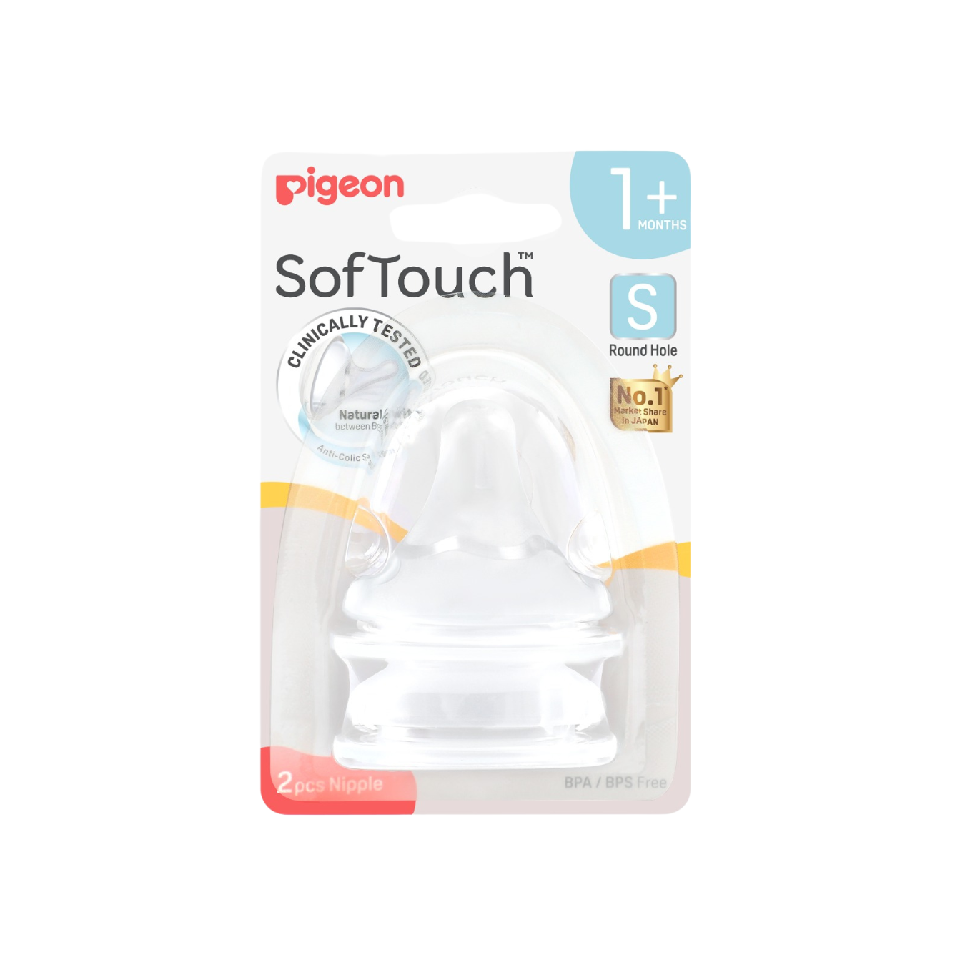 Tetinas/Chupetes Softouch WN3 Peristálticos "Boca Ancha" - Pigeon