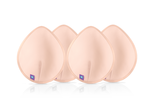 Pads de Lactancia Lavables Rosa Piel y Negro Lansinoh