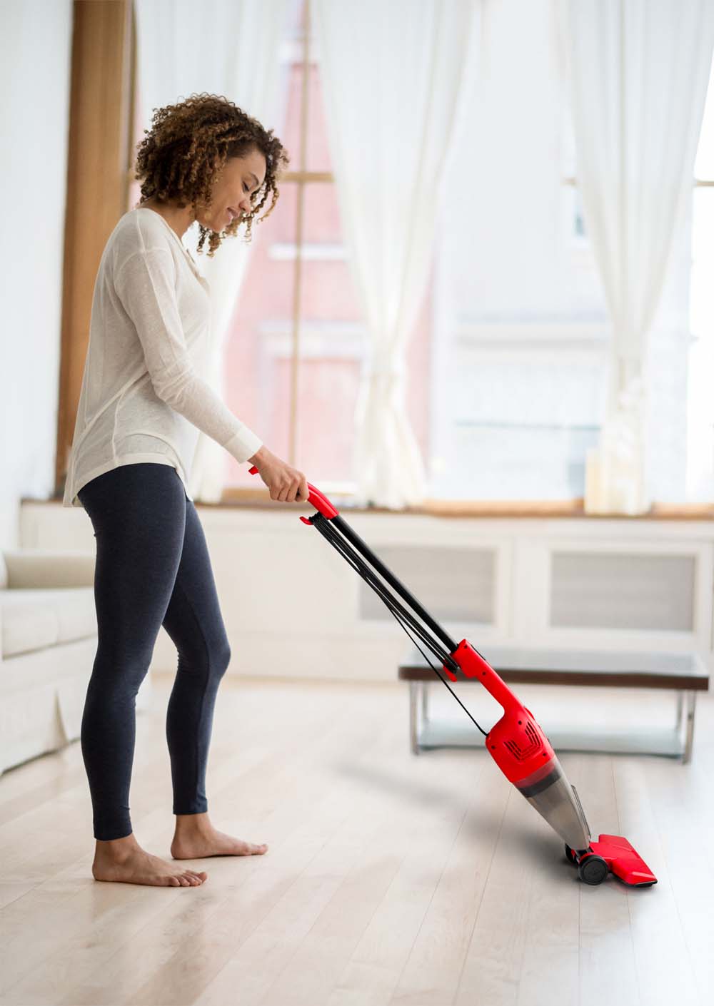 Aspiradora Vertical 2 en 1 Rojo