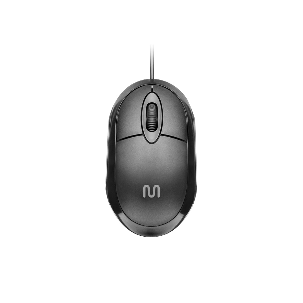 Mouse Alámbrico 1200DPI 3 Botones Negro