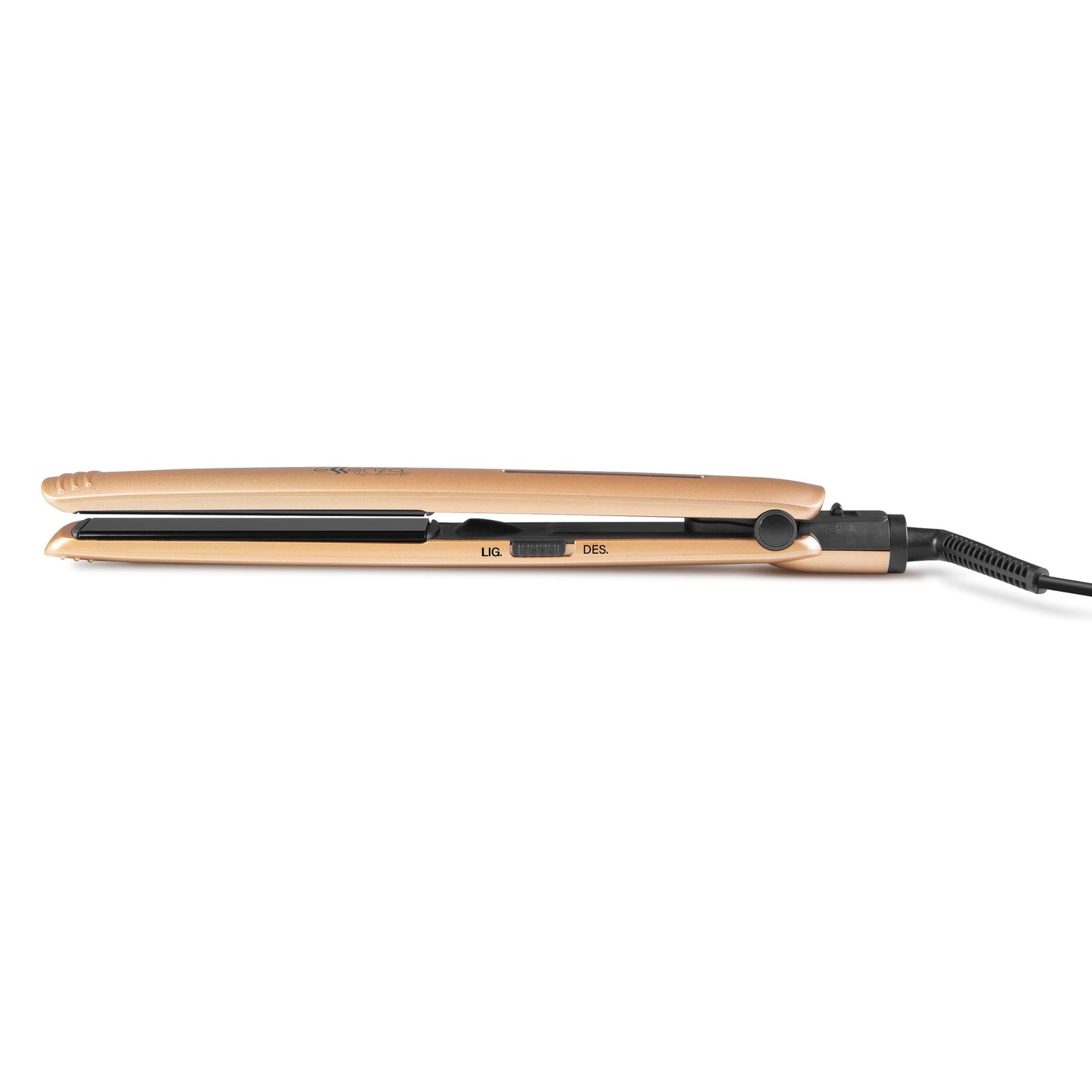 Plancha Cerámica de Cabello Dorada