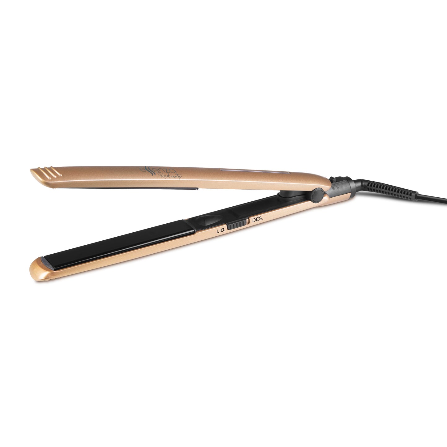 Plancha Cerámica de Cabello Dorada
