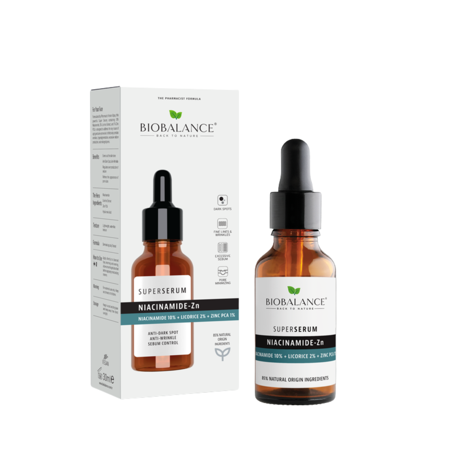 Super Serum Niacinamida Zn - Niacinamida 10% + Regaliz 2% + PCA de zinc 1%