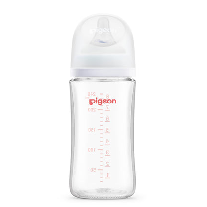 Biberón Pigeon SofTouch™ III Boca Ancha de Vidrio