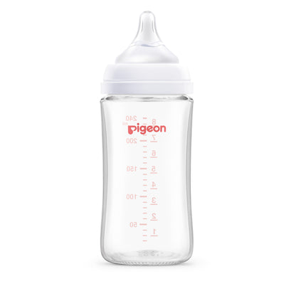 Biberón Pigeon SofTouch™ III Boca Ancha de Vidrio