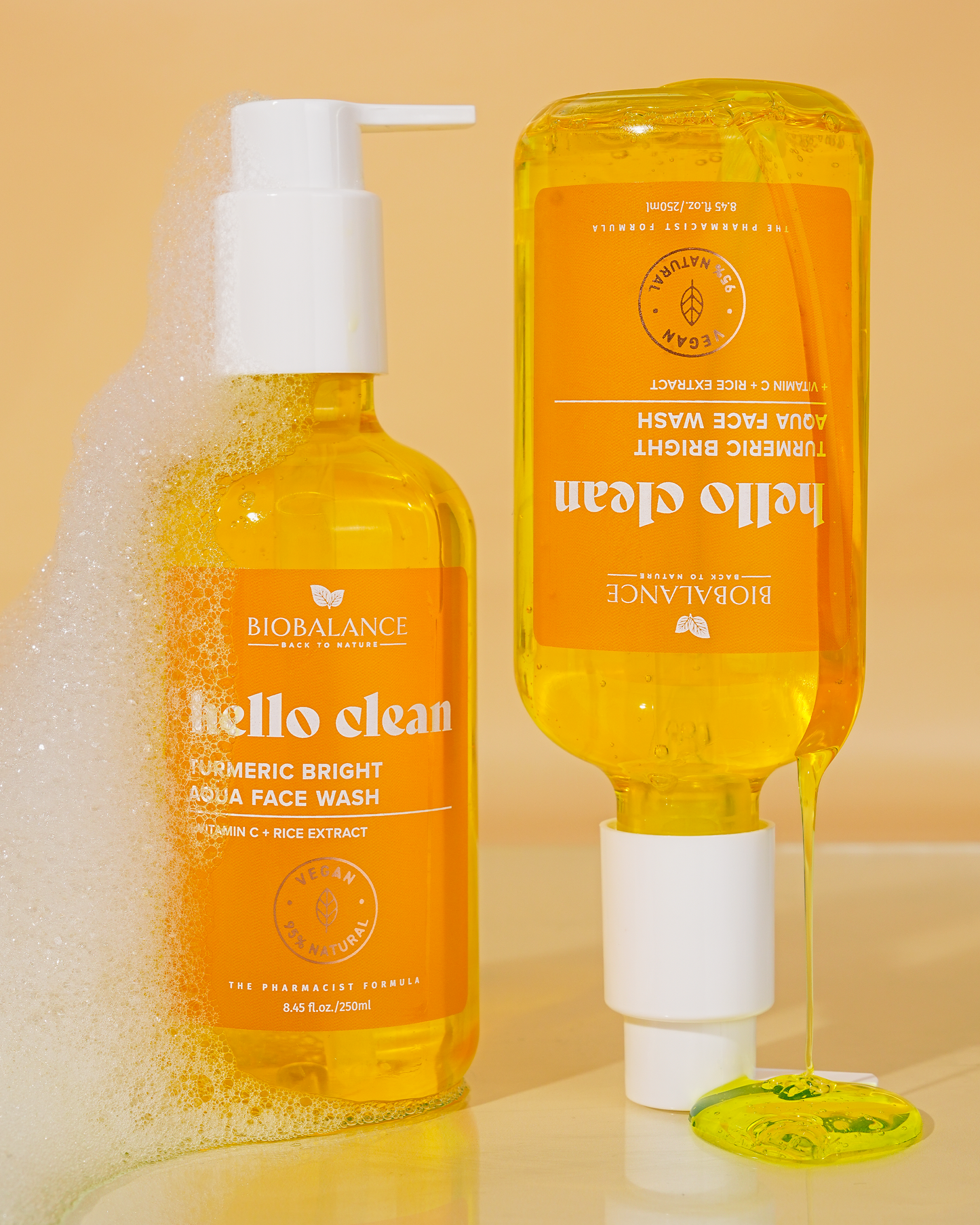 Face Wash de Cúrcuma Bright Aqua Hello Clean 250ml