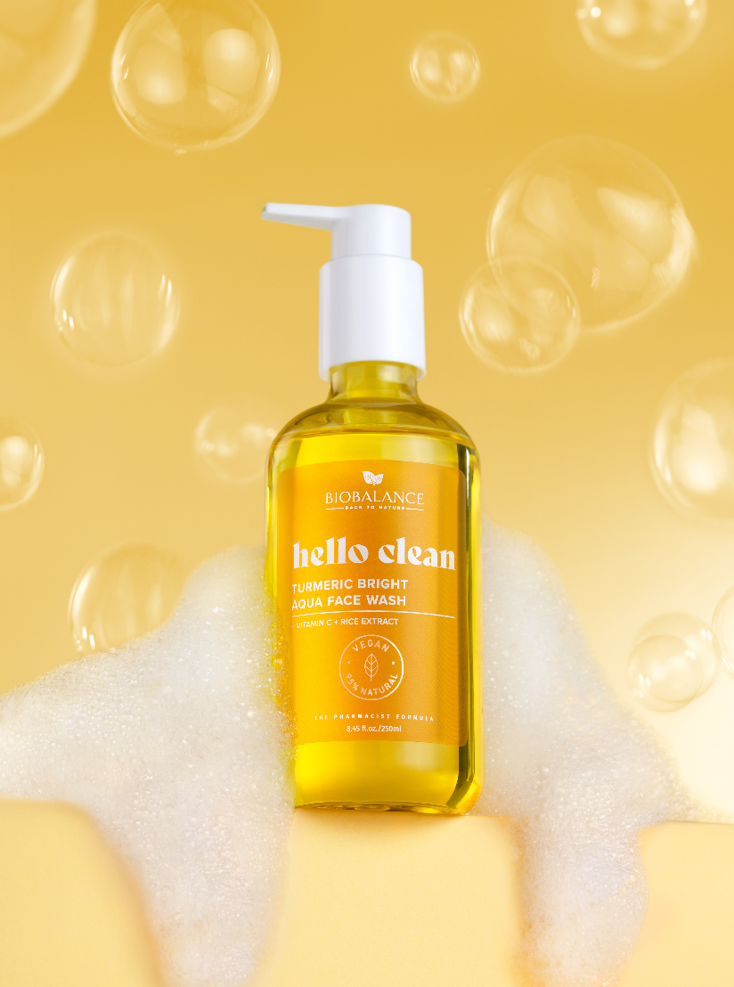 Face Wash de Cúrcuma Bright Aqua Hello Clean 250ml